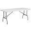 Flash Furniture Bi-Fold Folding Table, Plastic, Granite White, 30'' W x 72'' L Thumbnail 1