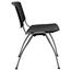 Flash Furniture HERCULES Series 880 lb. Capacity Black Plastic Stack Chair with Titanium Frame Thumbnail 11