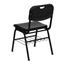 Flash Furniture HERCULES Series Chair with Book Basket, 880 lb. Capacity, Plastic, Black Thumbnail 9