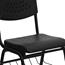 Flash Furniture HERCULES Series Chair with Book Basket, 880 lb. Capacity, Plastic, Black Thumbnail 10