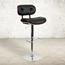 Flash Furniture Walnut Bentwood Adjustable Height Barstool With Button Tufted Black Vinyl Seat Thumbnail 2