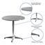 Flash Furniture Indoor/Outdoor Table with Base, 27.5 in Round, Aluminum Thumbnail 4
