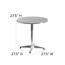 Flash Furniture Indoor/Outdoor Table with Base, 27.5 in Round, Aluminum Thumbnail 5