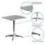 Flash Furniture Square Indoor/Outdoor Table with Base, Aluminum, 23.5'' Thumbnail 4