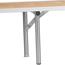 Flash Furniture Bar Top Riser with Silver Legs, 72" x 12" x 12", Birchwood Thumbnail 8