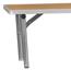 Flash Furniture Bar Top Riser with Silver Legs, 72" x 12" x 12", Birchwood Thumbnail 11