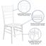 Flash Furniture HERCULES Series White Wood Chiavari Chair Thumbnail 9