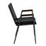 Flash Furniture HERCULES Series Heavy Duty Stack Chair with Arms, Vinyl, Black Thumbnail 12