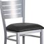 Flash Furniture HERCULES Series Silver Slat Back Metal Restaurant Barstool, Black Vinyl Seat Thumbnail 13
