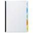 GBC® Polypropylene View-Tab Report Cover, Binding Bar, Letter, Holds 40 Pages, Clear Thumbnail 3