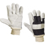 W.B. Mason Co. Leather Palm w/Knit Wrist Gloves, Large, Black/White, 24/CS Thumbnail 1