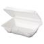 Genpak® Foam Carryout Containers, 9 1/5 x 6 1/2 x 3, White, 100/Bag, 2 Bags/Carton Thumbnail 5