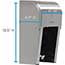 Compact 2-Roll Vertical High-Capacity Toilet Paper Dispenser, Coreless, 6.0”W x 6.5”D x 13.5”H, Stainless Thumbnail 6