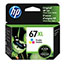 HP 67XL Ink Cartridge - Tri-color - Inkjet - High Yield - 200 Pages - 1 Each Thumbnail 1