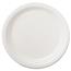 Hoffmaster® Coated Paper Dinnerware, Plate, 9", White, 50/Pack, 10 Packs/Carton Thumbnail 1