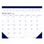 House of Doolittle Recycled Two-Color Monthly Desk Pad Calendar, 22 in x 17 in, 2024 Thumbnail 1