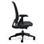 HON Lota Series Mesh Mid-Back Work Chair, Charcoal Fabric, Black Base Thumbnail 7