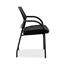 HON Lota Stacking Multi-Purpose Side Chair, Fixed Loop Arms, Black Thumbnail 3