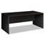 HON 38000 Series Desk Shell, 72w x 36d x 29-1/2h, Mahogany/Charcoal Thumbnail 1