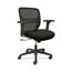 HON Gateway Task Chair, Mid-Back, Swivel-Tilt, Height-Adjustable, Black Fabric and Mesh Thumbnail 1