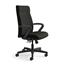 HON Ignition Executive High-Back Chair, Center-Tilt, Tension, Lock, Fixed Arms, Black Leather Thumbnail 2
