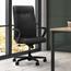 HON Ignition Executive High-Back Chair, Center-Tilt, Tension, Lock, Fixed Arms, Black Leather Thumbnail 14