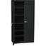HON® Assembled Storage Cabinet, 36w x 18-1/4d x 71-3/4h, Black Thumbnail 1