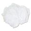 Hospeco Bleached White T-Shirt Rags, Multi-Fabric, 25 lb Polybag Thumbnail 1
