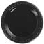 Chinet Heavyweight Plastic Round Plates, 6" Diameter, Black, 1000/CT Thumbnail 1