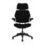 Humanscale Freedom Task Chair with Headrest, Adjustable Duron Arms, Graphite Frame, Corde 4 Black Thumbnail 1