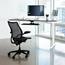 Humanscale Liberty Task Chair with Adjustable Duron Arms, Monofilament Stripe Black Back, Corde 4 Black Seat Thumbnail 5