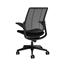 Humanscale Diffrient Smart Chair with Adjustable Duron Arms, Monofilament Stripe Black Back, Corde 4 Black Seat Thumbnail 3