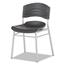 Iceberg CafWorks Chair, Blow Molded Polyethylene, Graphite/Silver, 2/Carton Thumbnail 8