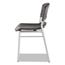 Iceberg CafWorks Chair, Blow Molded Polyethylene, Graphite/Silver, 2/Carton Thumbnail 9