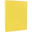 JAM Paper Vellum Bristol Cardstock, 8 1/2" x 11", 67 lb., Yellow, 250/RM Thumbnail 1