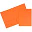 JAM Paper Premium Matte Cardstock Twin Pocket Folders, Orange, 6/PK Thumbnail 1