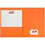 JAM Paper Premium Matte Cardstock Twin Pocket Folders, Orange, 6/PK Thumbnail 4