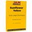 JAM Paper Cardstock, 8 1/2 x 14, 80lb Basis Sunflower Yellow, 50/PK Thumbnail 1