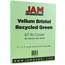 JAM Paper Vellum Bristol Cardstock, 8 1/2 x 11, 67lb Green, 50/PK Thumbnail 1