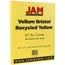 JAM Paper Vellum Bristol Cardstock, 8 1/2 x 11, 67lb Yellow, 50/PK Thumbnail 1