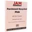 JAM Paper Recycled Parchment Cardstock, 8 1/2 x 11, 65lb Pink, 50/PK Thumbnail 1