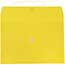 JAM Paper Plastic Envelopes with Button & String Tie Closure, Letter Booklet, 9 3/4" x 13", Yellow, 12/PK Thumbnail 4