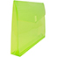 JAM Paper Plastic Expansion Envelopes with Hook & Loop Closure, Letter Booklet, 9 3/4" x 13", Lime Green, 12/PK Thumbnail 3
