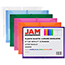 JAM Paper Plastic Expansion Envelopes with Elastic Band Closure, Letter Booklet, 9 3/4" x 13", Assorted Colors, 12/PK Thumbnail 2