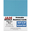 JAM Paper Printable Business Cards, 3 1/2" x 2", Brite Hue Blue, 100/PK Thumbnail 1