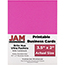 JAM Paper Printable Business Cards, 3 1/2" x 2", Brite Hue Ultra Fuchsia, 100/PK Thumbnail 1