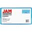 JAM Paper Accordion Folders, 13-Pocket Plastic Expanding File with Button & String Closure, Check Size, 5" x 10 1/2", Blue Thumbnail 2