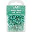 JAM Paper Colorful Pushpins, Teal, 100 per Pack, 2/BX Thumbnail 1