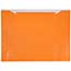 JAM Paper Plastic Envelopes with Button & String Tie Closure, Letter Booklet, 9 3/4" x 13", Orange, 12/PK Thumbnail 3