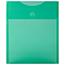 JAM Paper Plastic Expansion Envelopes with Hook & Loop Closure, Letter Open-End, 9 3/4" x 11 1/2", Green, 12/PK Thumbnail 1